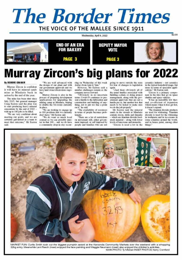 The Border Times Murray Zircon